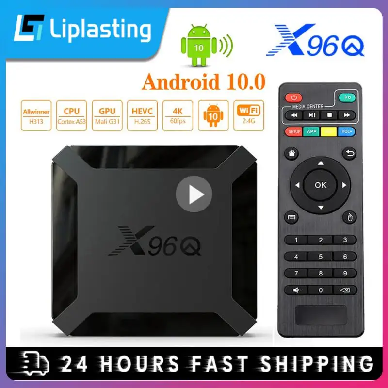 

X96Q 2GB 16GB Android 10.0 TV Box Allwinner H313 Quad Core 4K 2.4G Wifi Google Player Netflix Youtube X96 1GB 8GB Set Top Box