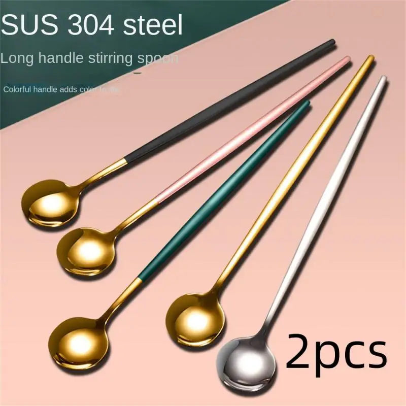 2PCS 304 Stainless Steel Coffee Mixing Spoon Spoon Long -handle Spoon Top Spoon Creative Bar Accessories Mixed Ice Spoons
2PCS 304 Stainless Steel Coffee Mixing Spoon Spoon Long -handle Spoon Top Spoon Creative Bar Accessories Mixed Ice Spoons