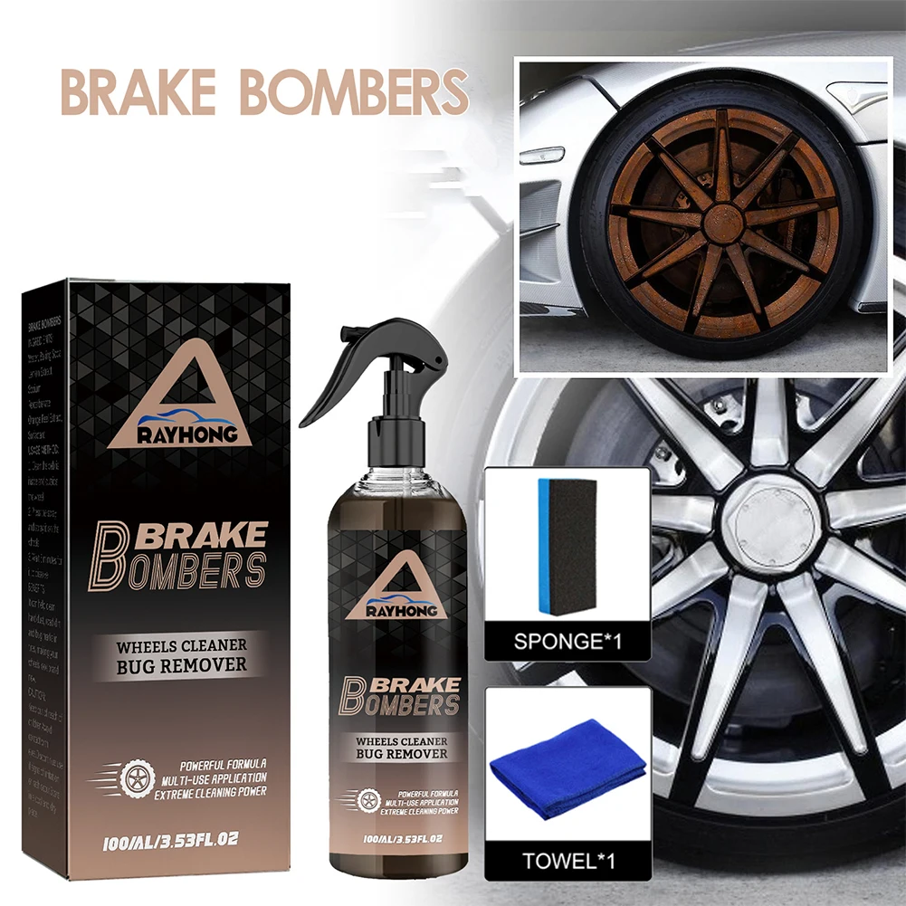 Car Wheel Cleaner 120ml Iron Remover Protects Wheels and Brake Discs Rim Rust Suitable for Car Truck Alloy Chrome Plated Wheels
Car Wheel Cleaner 120ml Iron Remover Protects Wheels and Brake Discs Rim Rust Suitable for Car Truck Alloy Chrome Plated Wheels
