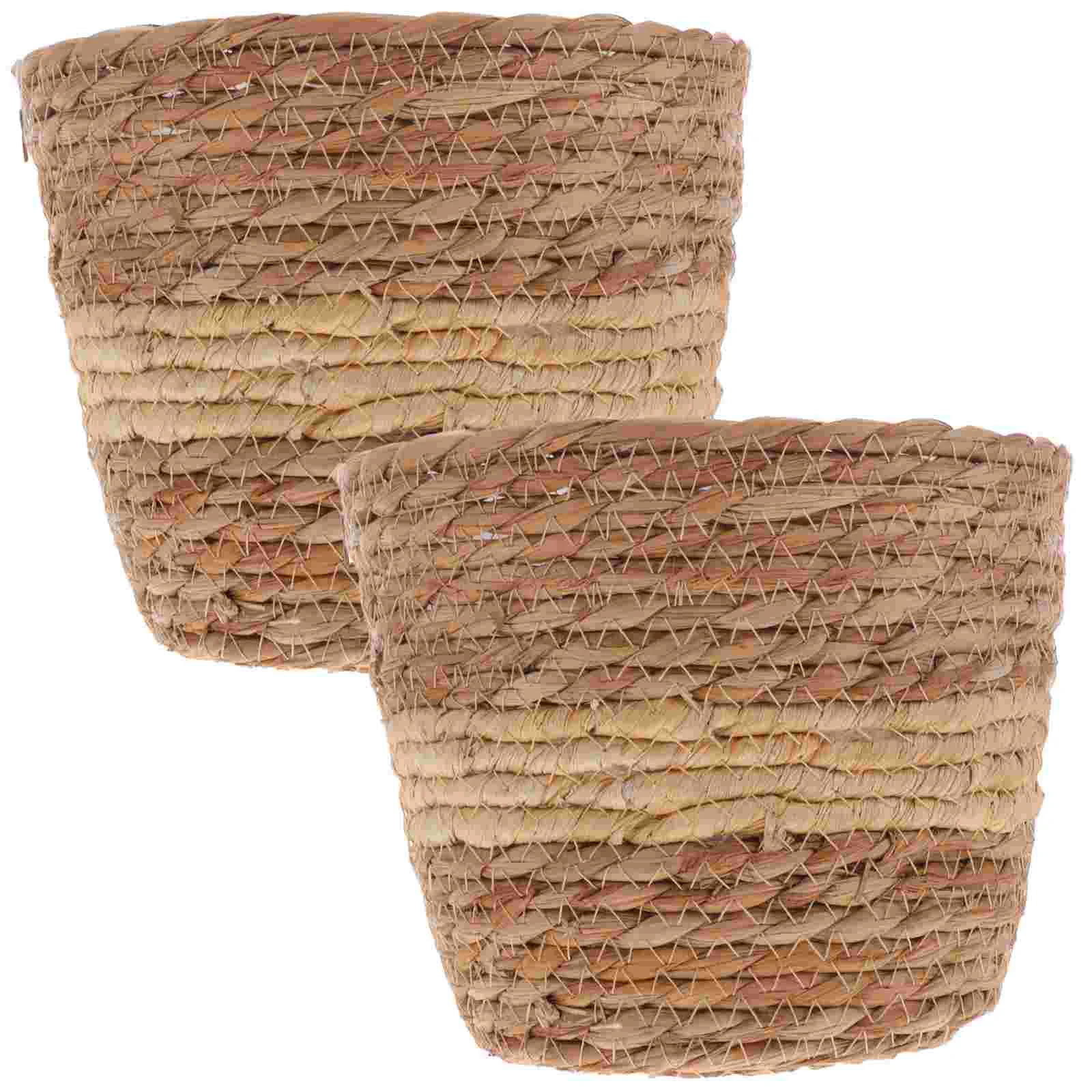 Straw Flower Pot Wicker Basket Indoor Woven Baskets Plant Pe Film Hand Garden with Liner
Straw Flower Pot Wicker Basket Indoor Woven Baskets Plant Pe Film Hand Garden with Liner