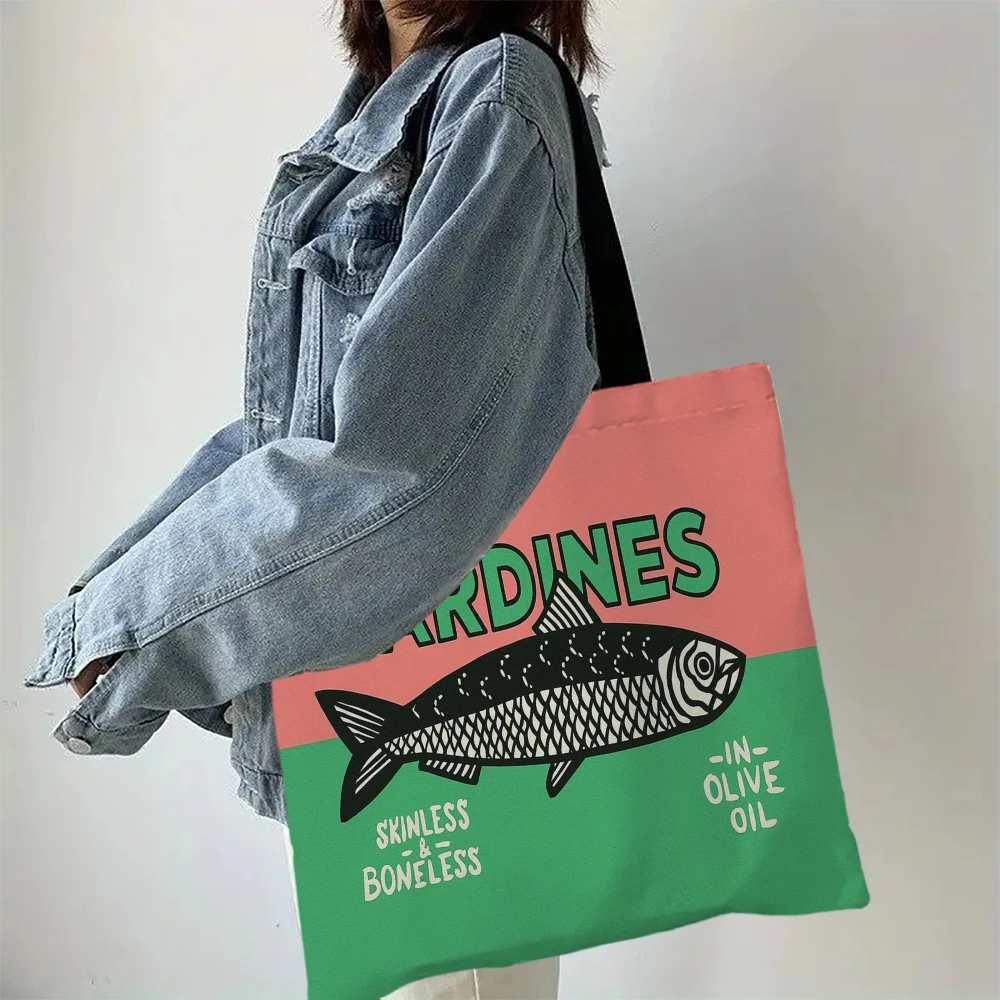 Sardine Graphic Tote Bag 2 S98418ab3b6b244ef853d4bca7a931e33l