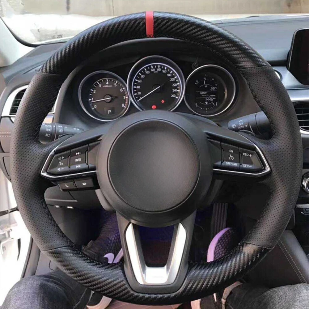 Car Steering Wheel Cover For Mazda 3 Axela 2017 2018 2019 Mazda 6 Atenza 2017-2019 CX-3 2018-2019 CX-9 CX-5
Car Steering Wheel Cover For Mazda 3 Axela 2017 2018 2019 Mazda 6 Atenza 2017-2019 CX-3 2018-2019 CX-9 CX-5