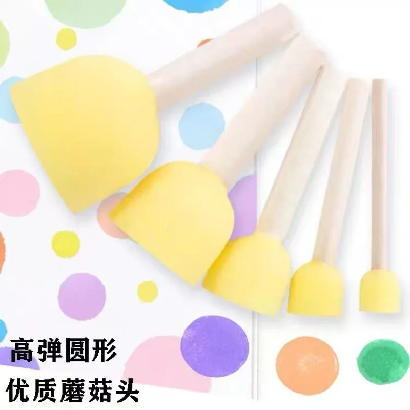 Sponge Stamp Kindergarten Diy Round Sponge Brush Painting Graffiti Mushroom Head Kids Toy Rubbing Drawing Ideas
Sponge Stamp Kindergarten Diy Round Sponge Brush Painting Graffiti Mushroom Head Kids Toy Rubbing Drawing Ideas
