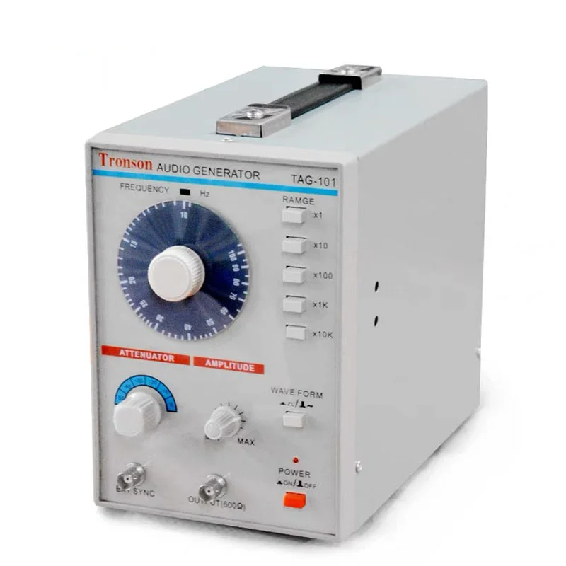 

AC 100-240V TAG-101 Низкочастотный генератор звукового сигнала, источник сигнала 10 Гц-1 МГц
