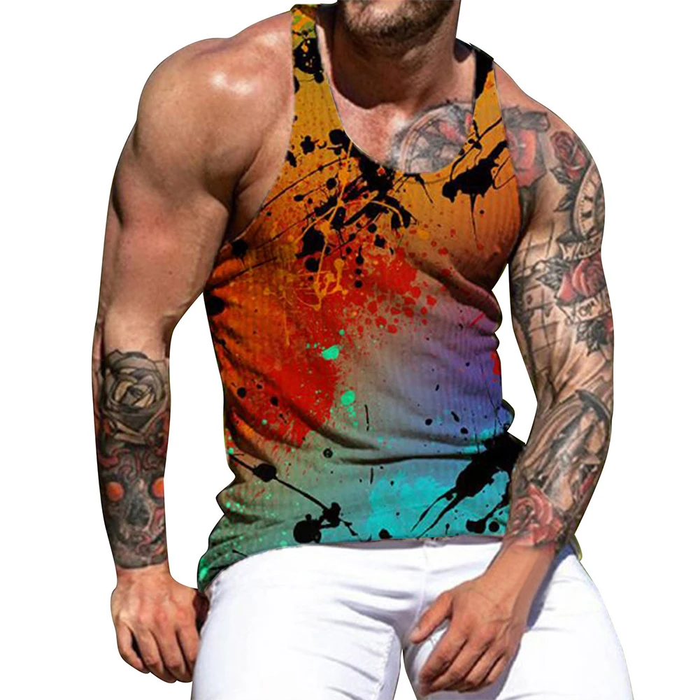 Summer Print Sleeveless Vest Men Tank Tops Fashion Streetwear Male Gym Fitness Bodybuilding Undershirts T Shirt Sport Tee Shirts
Summer Print Sleeveless Vest Men Tank Tops Fashion Streetwear Male Gym Fitness Bodybuilding Undershirts T Shirt Sport Tee Shirts