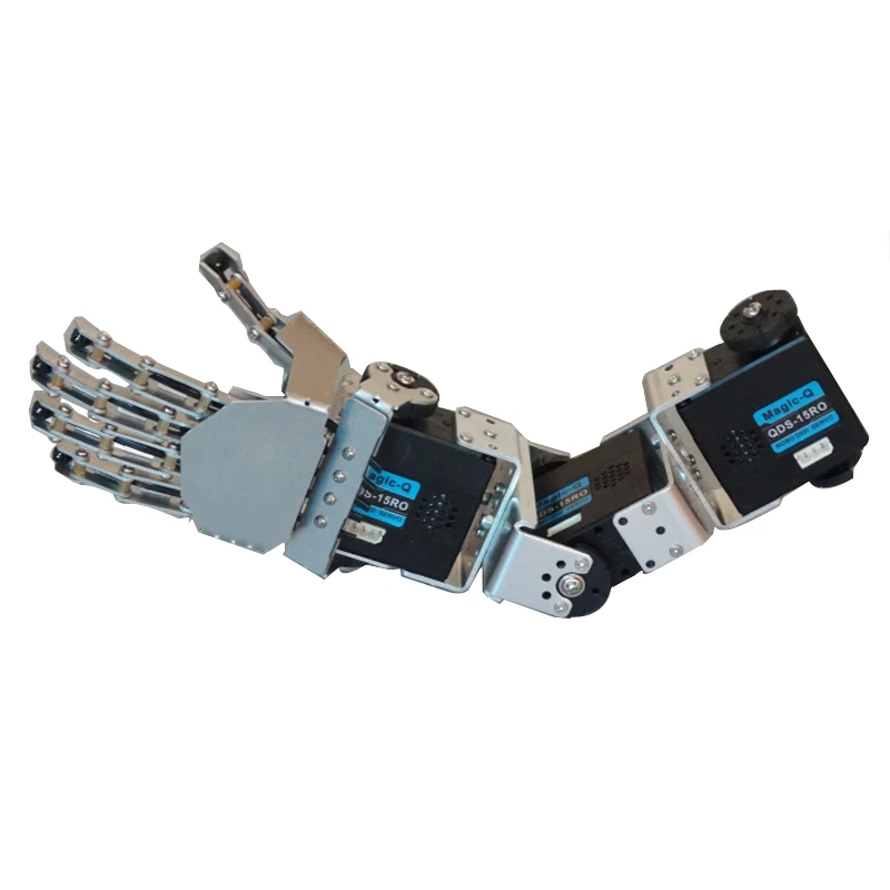 

5 Finger Humanoid Biped 3 Dof Robot Hand-Five Fingers Finished Bionic Palm For Arduino Robot Left/Right Hand Programming DIY Kit