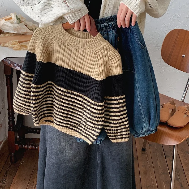 Winter Clothing Children's Sweater Warm Pullover Knitted Sweaters Girls Boys Clothes 1 2 3 4 5 6 7 8 Years Tops Autumn Spring
Winter Clothing Children's Sweater Warm Pullover Knitted Sweaters Girls Boys Clothes 1 2 3 4 5 6 7 8 Years Tops Autumn Spring