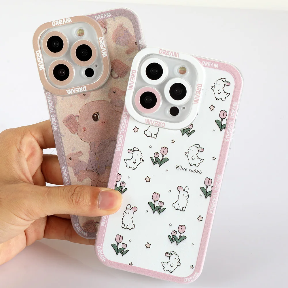 Cartoon Cute Rabbit Pattern Half-wrapped Soft Phone Case for iPhone 12 13 Mini 11 14 Pro Max XS X XR 7 6 8Plus Protective Cover
Cartoon Cute Rabbit Pattern Half-wrapped Soft Phone Case for iPhone 12 13 Mini 11 14 Pro Max XS X XR 7 6 8Plus Protective Cover