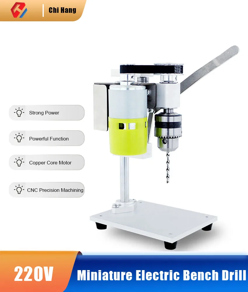 Small Mini Miniature Bench Drill Desktop DC Speed Regulating Electric Drill Punching Machine Home Precision Electric Drill Bench
Small Mini Miniature Bench Drill Desktop DC Speed Regulating Electric Drill Punching Machine Home Precision Electric Drill Bench