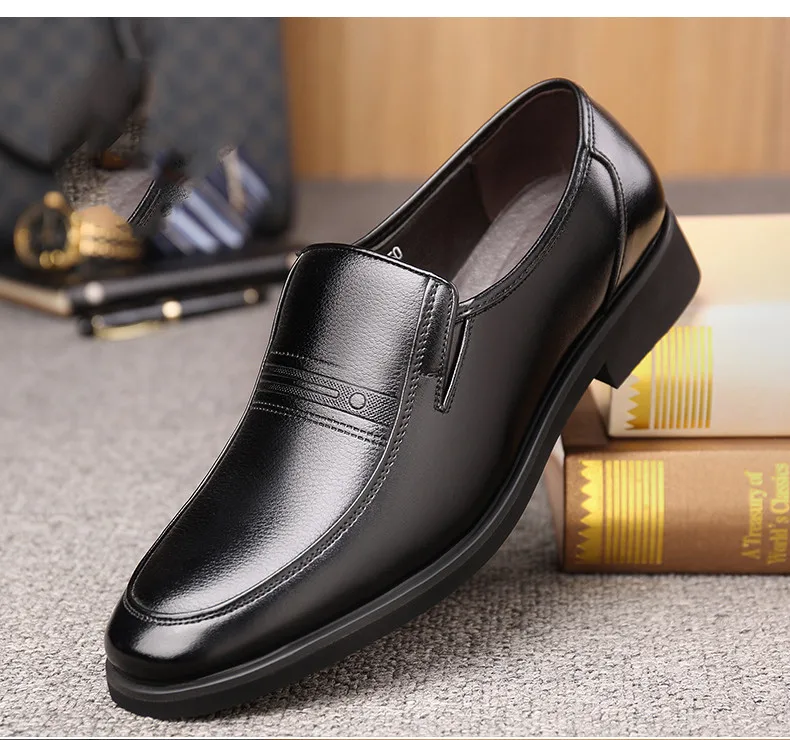 STRONGSHEN Italian Men Leather Shoes Warm Height Increase 6CM Loafers Dress Moccasins Breathable Slip on Driving Shoes Size 48 STRONGSHEN Italian Men Leather Shoes Warm Height Increase 6CM Loafers Dress Moccasins Breathable Slip on Driving Shoes Size 48