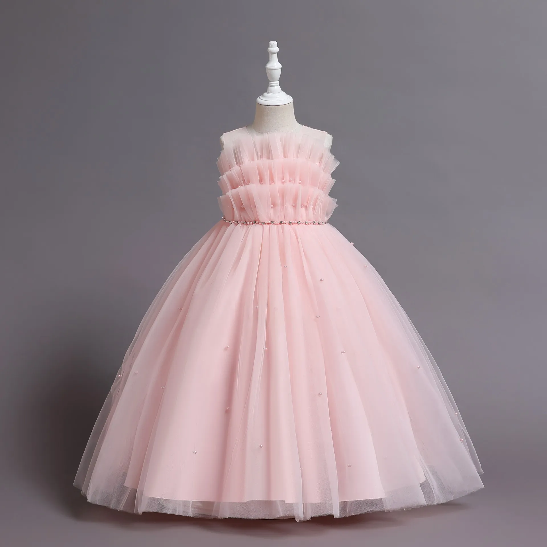 

Wholesale Girls Dresses Boutique Kids Casual Toddler Girl Frocks White Princess Puffy Birthday Tutu Pink Baby Dress