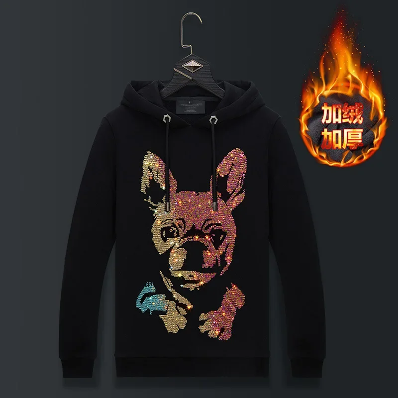2023 Men Hoodie Sweatshirt Animal Rhinestones Fashion Streetwear Full Pullover Belt Hooded Hoodie Thick Mens Winter Clothes 6XL
2023 Men Hoodie Sweatshirt Animal Rhinestones Fashion Streetwear Full Pullover Belt Hooded Hoodie Thick Mens Winter Clothes 6XL