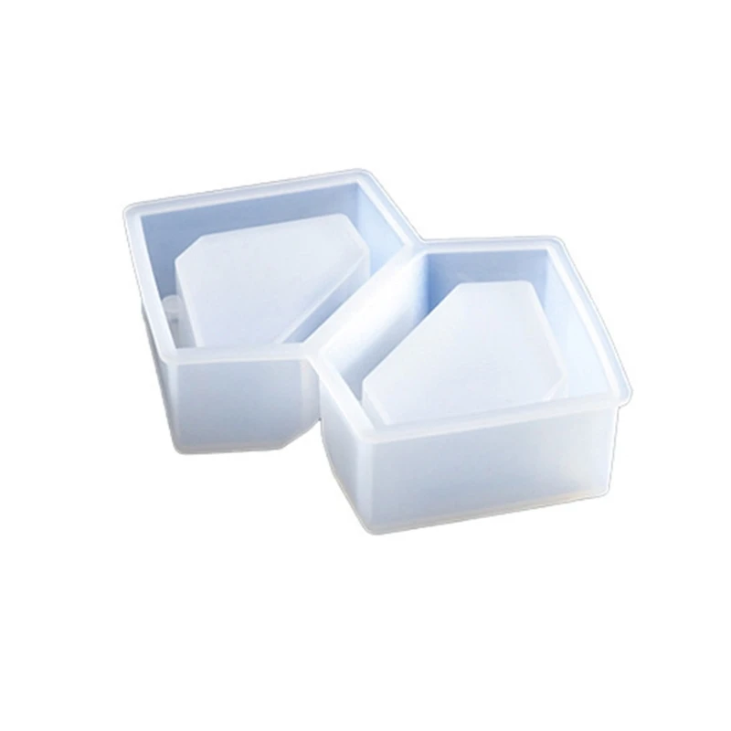 

2024 New DIY Crystal Epoxy Storage Box Moulds Jewelry Gift Case Silicone Molds Rings Storage Box Mold Silicone Material for