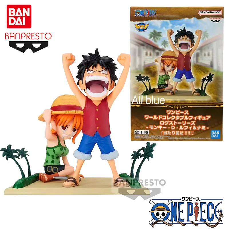 

Bandai Genuine WCF ONE PIECE Anime Figure Log Stories Monkey D. Luffy Nami Action Toys for Kids Christmas Gift Collectible Model