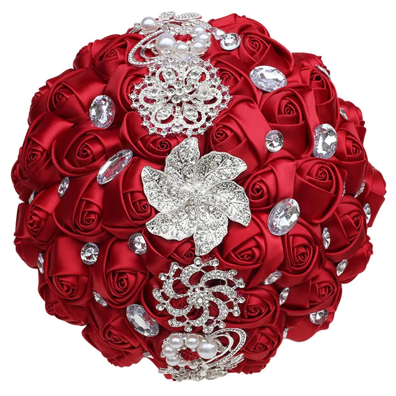 High Quality Wine Red Hand Bouquet For Wedding Church Decoration Handmade Rose Romantic Bride Holding Bouquet Wedding Supplies
High Quality Wine Red Hand Bouquet For Wedding Church Decoration Handmade Rose Romantic Bride Holding Bouquet Wedding Supplies