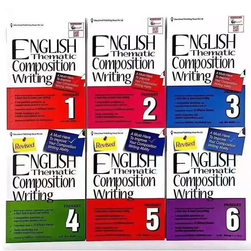 6 Pcs/Set Sap English Thematic Composition Writing Book Singapore Primary School Students Textbook
6 Pcs/Set Sap English Thematic Composition Writing Book Singapore Primary School Students Textbook