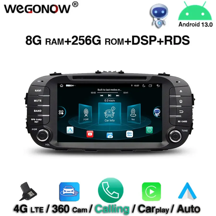 Carplay HD IPS Android 13.0 8Core 8GB 256GB Bluetooth 5.0 Wifi 4G LTE GPS Map Car DVD Player RDS Radio For kia SOUL 2014 - 2016
Carplay HD IPS Android 13.0 8Core 8GB 256GB Bluetooth 5.0 Wifi 4G LTE GPS Map Car DVD Player RDS Radio For kia SOUL 2014 - 2016