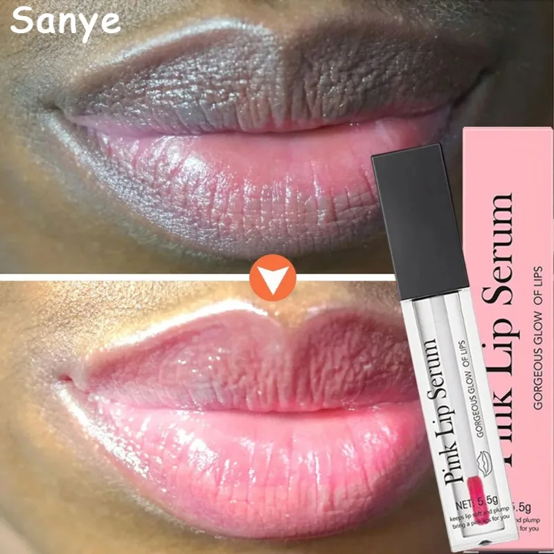 

2024 New Lips Bleach Moisturizing Fresh Serum Effective Reduce Pigmentation Pink Whiten Plumper Sexy Lip Balms Korean Cosmetics