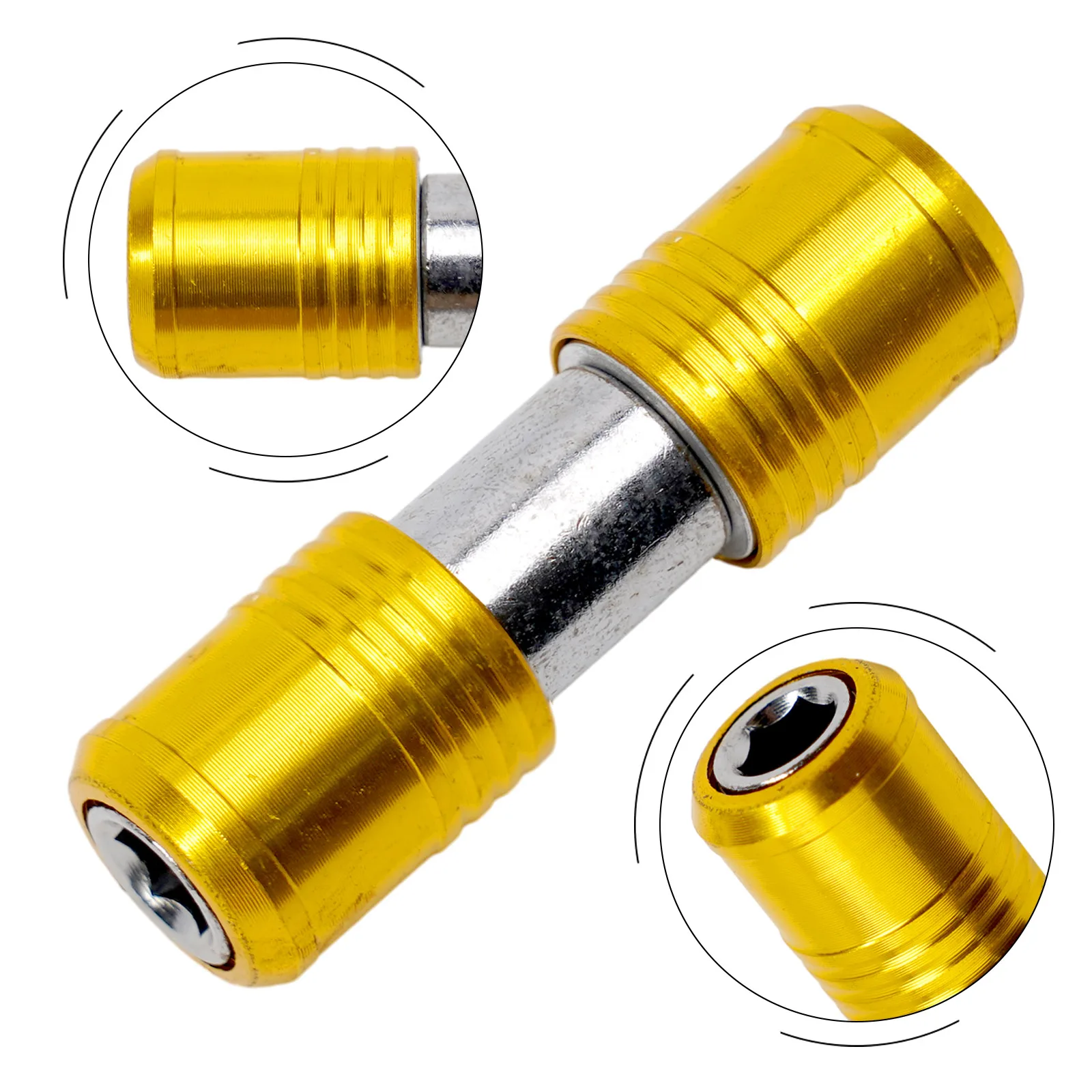Portable Screwdriver Bit Holder Double Head Extension Rod Quick Release 1/4" Hex Screw Adapter Socket Electric Drill Power Tool
Portable Screwdriver Bit Holder Double Head Extension Rod Quick Release 1/4" Hex Screw Adapter Socket Electric Drill Power Tool