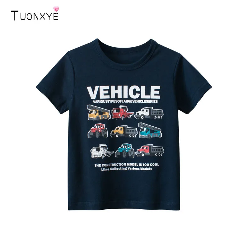 TUONXYE Summer Cartoon Boys Short Sleeve T-shirt Vehicle Pattern Cotton Casual Knitting Soft Breathable Children's Clothes
TUONXYE Summer Cartoon Boys Short Sleeve T-shirt Vehicle Pattern Cotton Casual Knitting Soft Breathable Children's Clothes