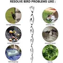 6/8Pcs Rotating Reflective Rod Bird Repeller Environmental Protection Scare Tool Bird Repeller
6/8Pcs Rotating Reflective Rod Bird Repeller Environmental Protection Scare Tool Bird Repeller