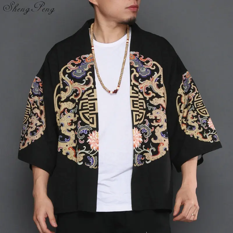 Kimono cardigan men traditional japanese mens clothing yukata japan kimono men samurai clothing haori male V2940
Kimono cardigan men traditional japanese mens clothing yukata japan kimono men samurai clothing haori male V2940