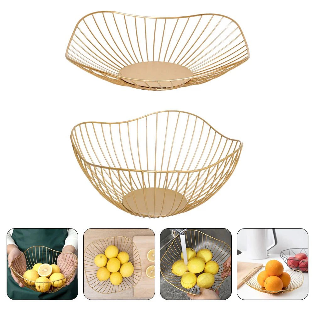 Iron Fruit Basket Storage Container Desktop Egg Hollow Vegetable Kitchen Baskets
Iron Fruit Basket Storage Container Desktop Egg Hollow Vegetable Kitchen Baskets