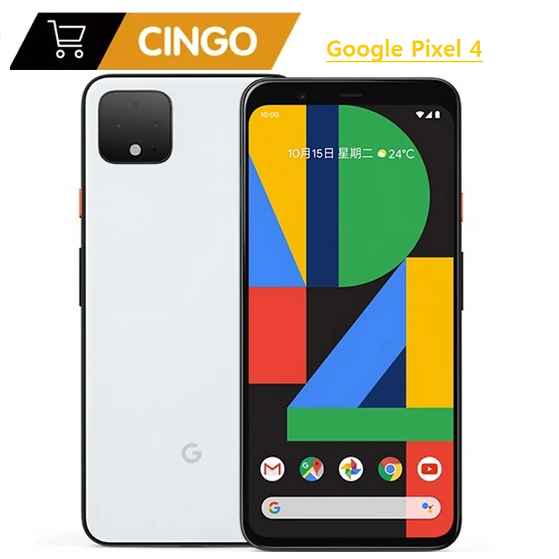 

Google Pixel 4 4G Original Unlock phone 5.7" 6GB RAM 64GB/128GB ROM NFC CellPhone 12MP+16MP Octa Core Android SmartPhone