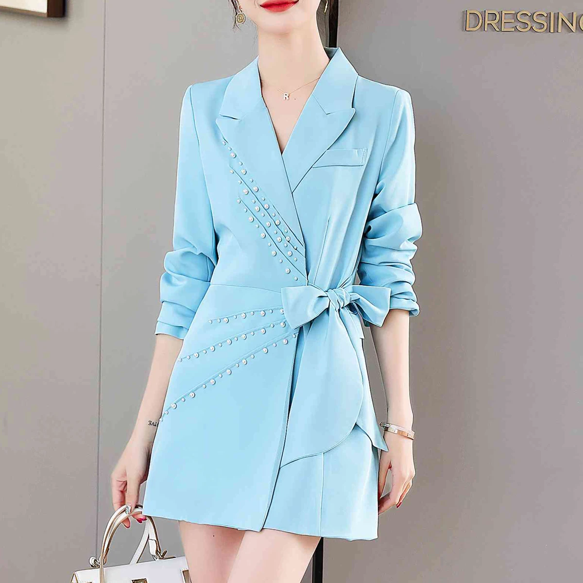 Spring Autumn Trench Coat Woman New Korean Lace Up Waist Mid-Long Women Trench Coat Overcoat Blazer Windbreaker Female
Spring Autumn Trench Coat Woman New Korean Lace Up Waist Mid-Long Women Trench Coat Overcoat Blazer Windbreaker Female