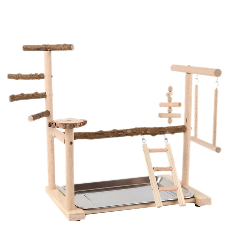 Lovebirds Parrots Cage Funfair Stand Bridge Swing Set Wooden Climbing Training Ladder Toy for Bird Funfair
Lovebirds Parrots Cage Funfair Stand Bridge Swing Set Wooden Climbing Training Ladder Toy for Bird Funfair