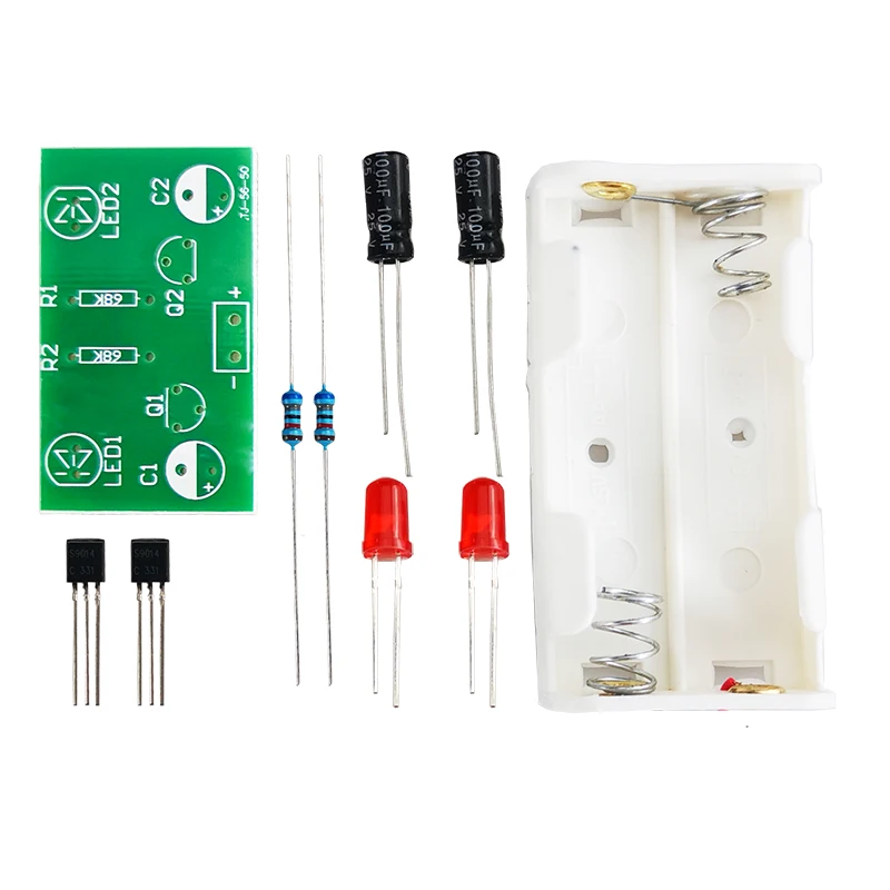 Simple Flash Circuit Multi-Vibration Diy Welding Kit Electrical And Electronic Teaching Experiment Training Assembly Parts
Simple Flash Circuit Multi-Vibration Diy Welding Kit Electrical And Electronic Teaching Experiment Training Assembly Parts