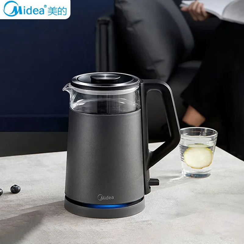 

Midea 1.5L Electric Kettle 304 Stainless Steel Water Boiler 1500W Fast Heating Boiler 220V Portable Coffee Pot Teapot Appliances