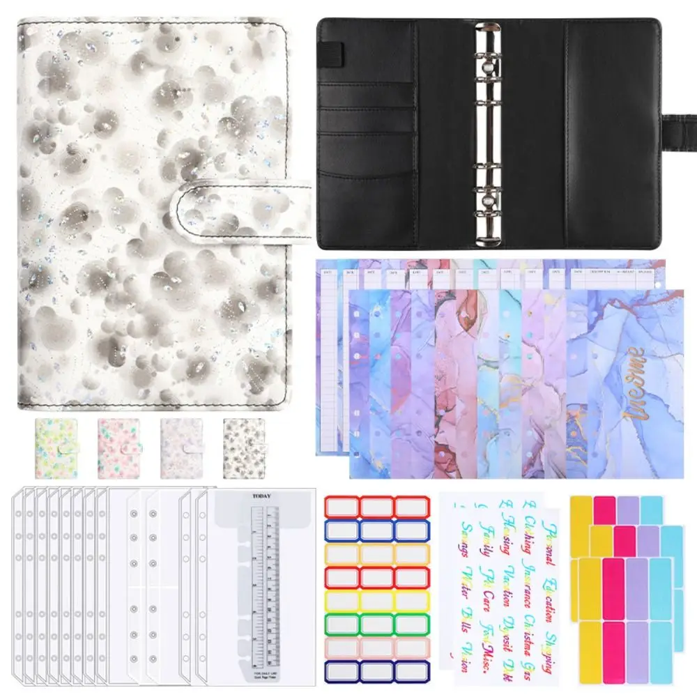 A6 PU Leather Binder Budget Envelope Planner Organizer System with Clear Zipper Pockets Expense Budget Sheets 
A6 PU Leather Binder Budget Envelope Planner Organizer System with Clear Zipper Pockets Expense Budget Sheets