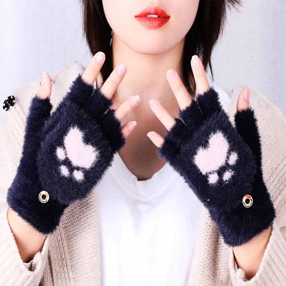 Fashionable Flip-top Gloves Winter Outdoor Cartoon Bear Paw Flap Gloves Soft Knitted Imitation Gloves for Warmth Activities Soft
Fashionable Flip-top Gloves Winter Outdoor Cartoon Bear Paw Flap Gloves Soft Knitted Imitation Gloves for Warmth Activities Soft