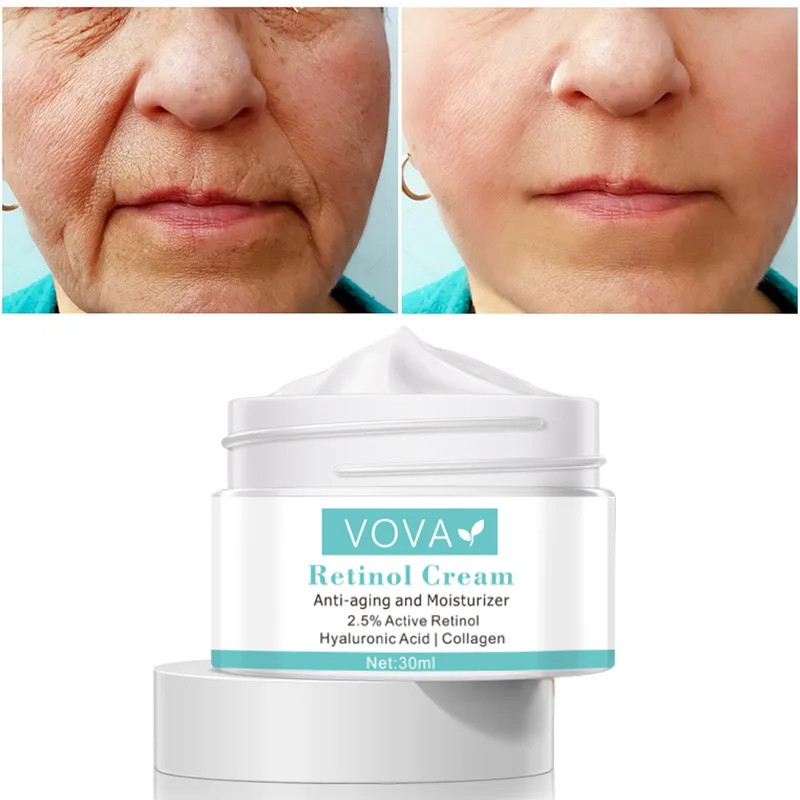 

VOVA Retinol Anti Wrinkle Face Cream Collagen Hyaluronic Acid Shrink Pores Firming Improve Puffiness Moisturizing Skin Care