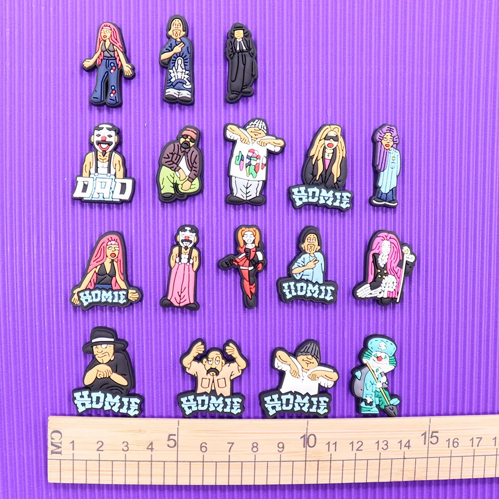 50Pcs Homie Series PVC Shoe Charms Gibit Shoe Charms HipHop Shoe Decoration Buckle Clog Diy Croc Jibz Fit Men Women Boys
50Pcs Homie Series PVC Shoe Charms Gibit Shoe Charms HipHop Shoe Decoration Buckle Clog Diy Croc Jibz Fit Men Women Boys