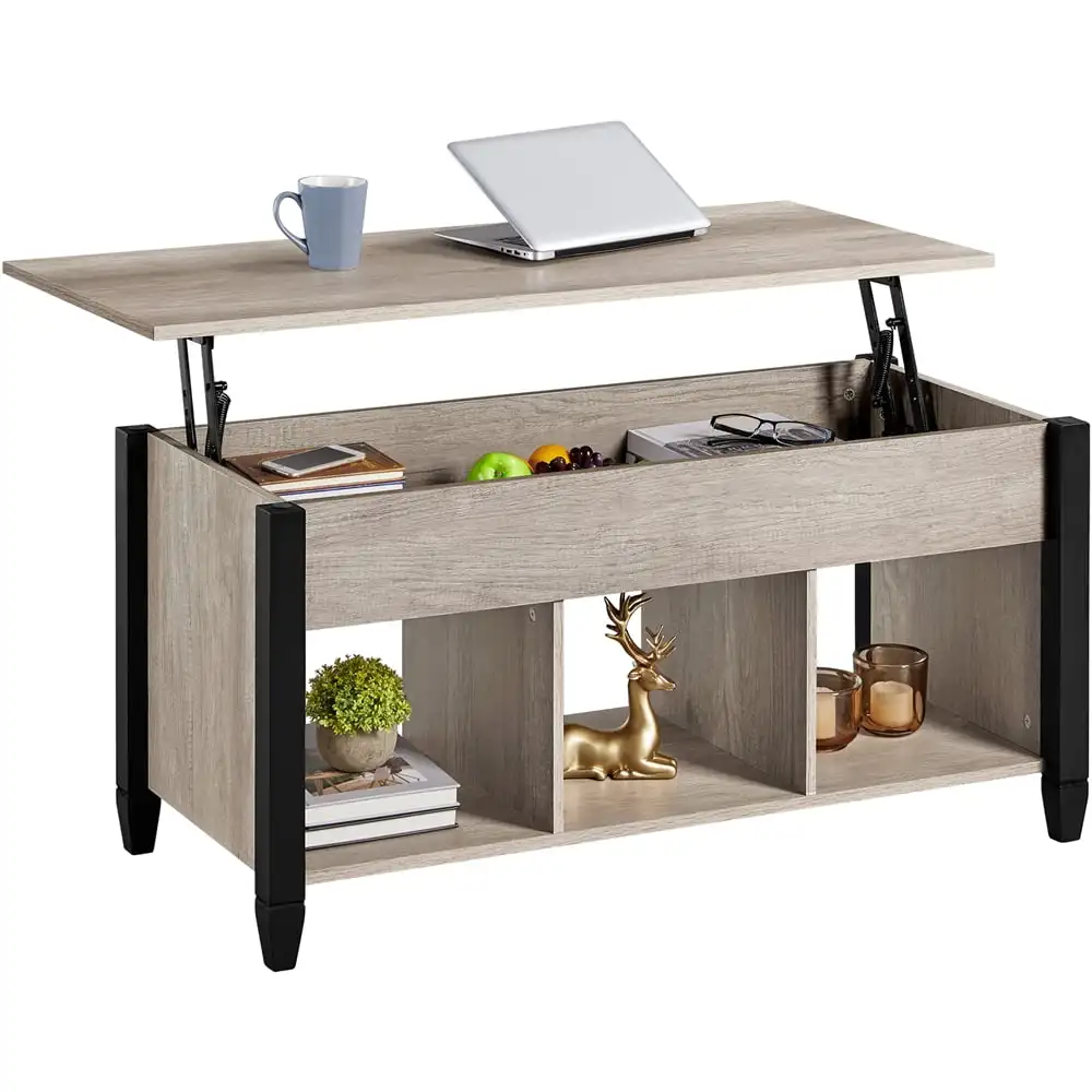 Alden Design 41" Lift Top Coffee Table with 3 Storage Compartments, Rustic Gray 41" Wide
Alden Design 41" Lift Top Coffee Table with 3 Storage Compartments, Rustic Gray 41" Wide