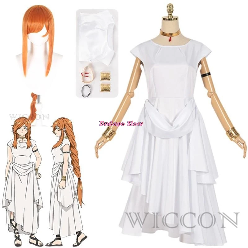 Flamme Cosplay Anime Sousou No Frieren Disguise Costume Adult Women Frieren at the Funeral White Dress Roleplay Clothes
Flamme Cosplay Anime Sousou No Frieren Disguise Costume Adult Women Frieren at the Funeral White Dress Roleplay Clothes