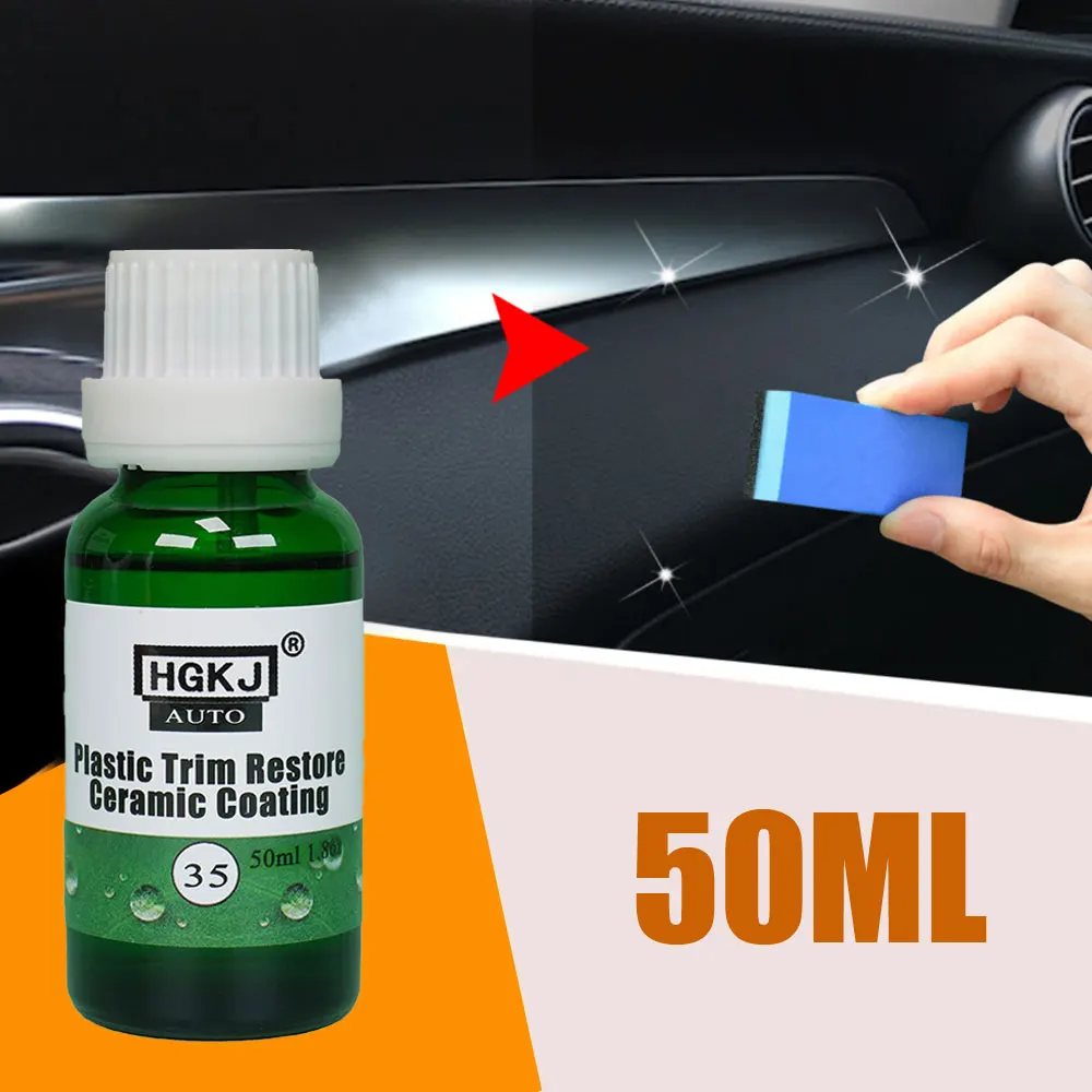 50ml Plastic Part Restoration Trim Coating Long-Lasting Retreading Refreshing Repair Renovator Agent for Car Polishing Accessory
50ml Plastic Part Restoration Trim Coating Long-Lasting Retreading Refreshing Repair Renovator Agent for Car Polishing Accessory