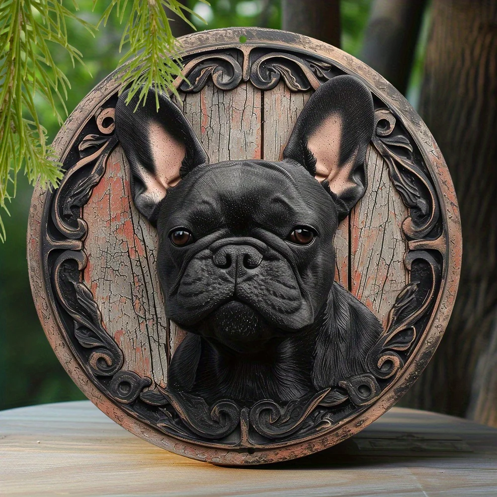 Metal Sign Bedroom Women Faux Laser Cut Iron Window Treatments Round Sign Decoration Gifts French Bulldog Theme Decoration
Metal Sign Bedroom Women Faux Laser Cut Iron Window Treatments Round Sign Decoration Gifts French Bulldog Theme Decoration