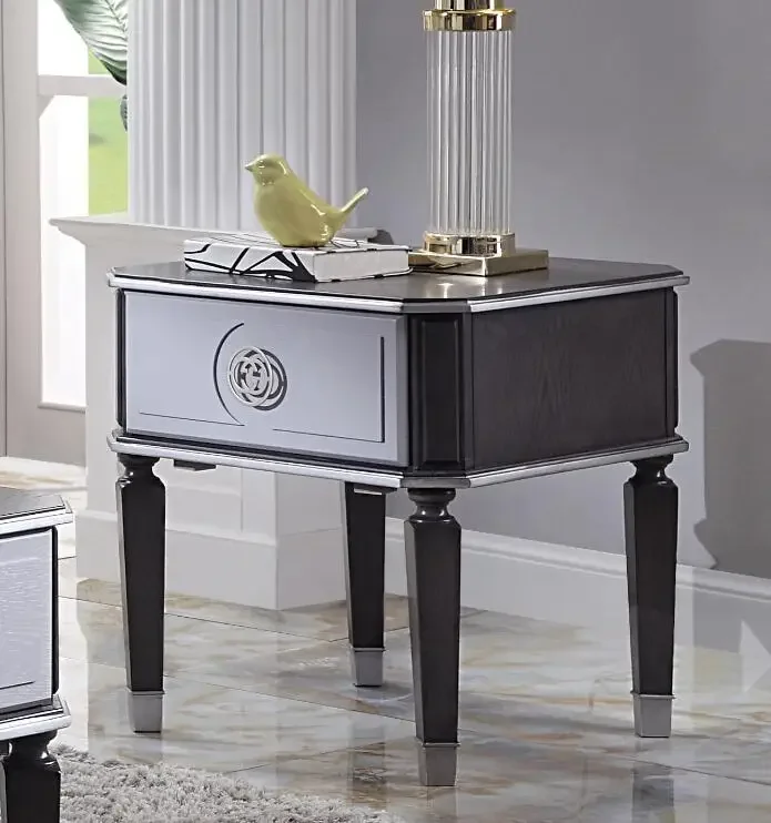 Elegant ACME Beatrice Charcoal & Light Gray Finish House End Table for Modern Home Decor 88817 makeup
Elegant ACME Beatrice Charcoal & Light Gray Finish House End Table for Modern Home Decor 88817 makeup