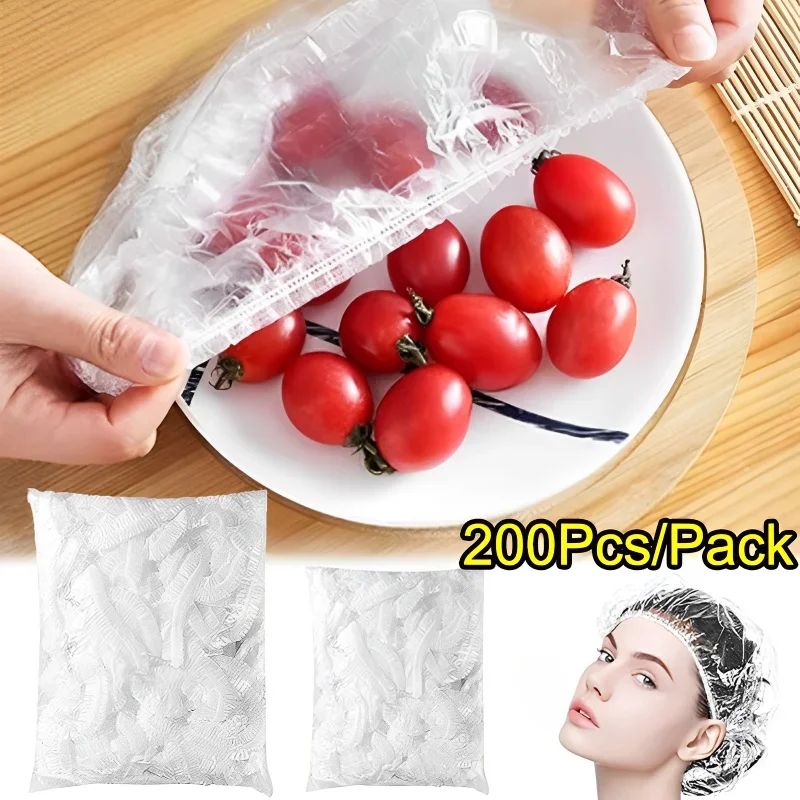 10-200PCS Disposable Food Cover Elastic Plastic Wrap Food Lids For Bowls Shoe Cover Shower Headgear Bag Dust Food Fresh Saver
10-200PCS Disposable Food Cover Elastic Plastic Wrap Food Lids For Bowls Shoe Cover Shower Headgear Bag Dust Food Fresh Saver