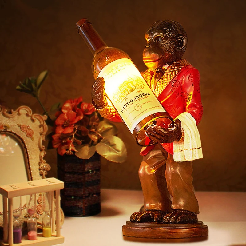 Декоративные настольные лампы Ape Bottle Retro для гостиной, спальни, прикроватного столика, пивного бара, ностальгические креативные индивидуальные настольные лампы
Декоративные настольные лампы Ape Bottle Retro для гостиной, спальни, прикроватного столика, пивного бара, ностальгические креативные индивидуальные настольные лампы