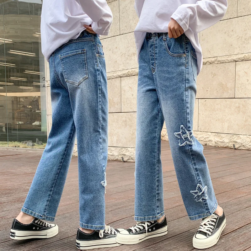 Girls Jeans 2023 Spring Children's Tousers Loose Casual Pants For Teen Kids Denim Trousers School Straight Pants
Girls Jeans 2023 Spring Children's Tousers Loose Casual Pants For Teen Kids Denim Trousers School Straight Pants
