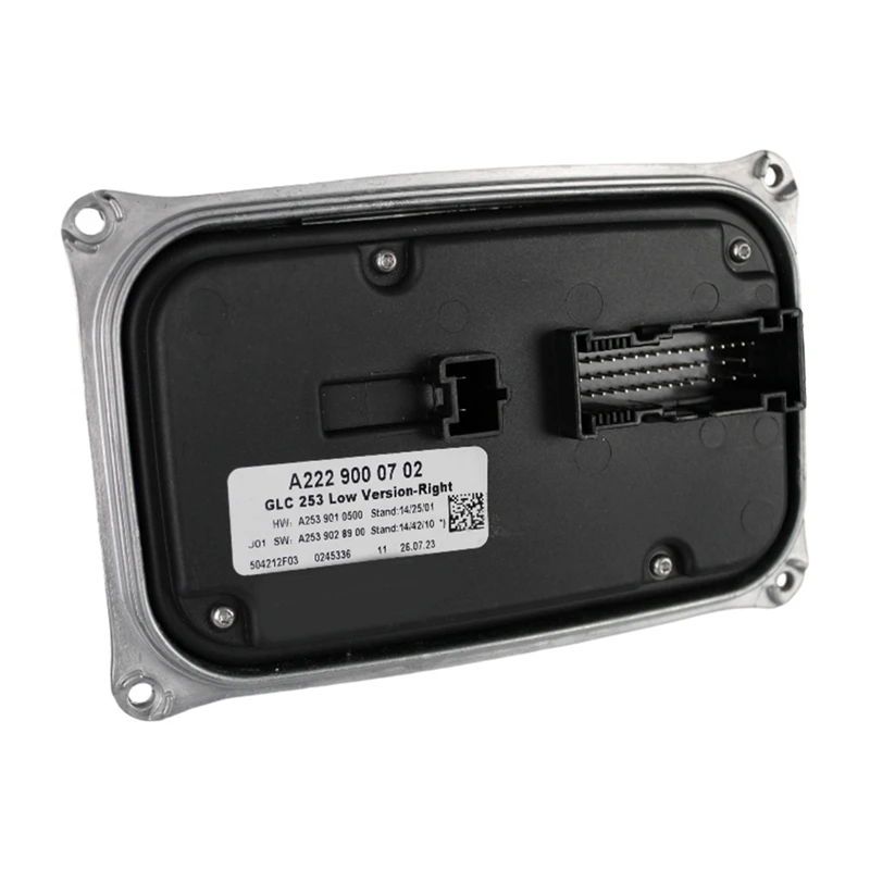 A2229004812 Right Side LED Headlight Programmable Control Unit Module Ballast For Mercedes Benz GLC X253 W253 2015-2019 Parts
A2229004812 Right Side LED Headlight Programmable Control Unit Module Ballast For Mercedes Benz GLC X253 W253 2015-2019 Parts