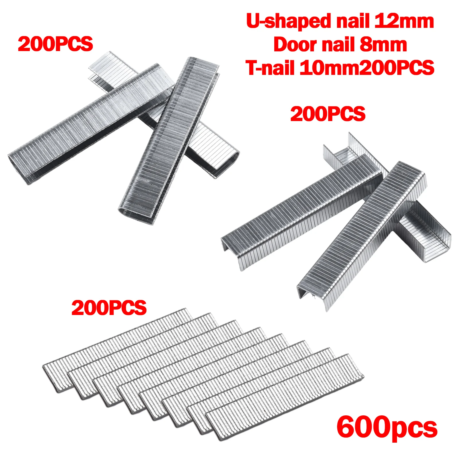 Staple Nails 600 Pcs For DIY For Woodworking Silver Spares Sturdy And Durable Brand New Excellent Service Life
Staple Nails 600 Pcs For DIY For Woodworking Silver Spares Sturdy And Durable Brand New Excellent Service Life