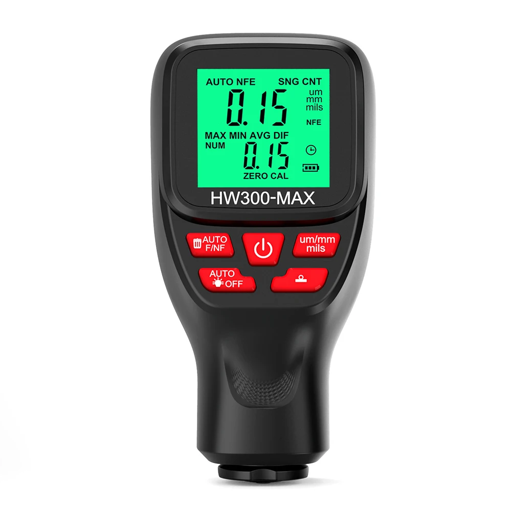 Easy to use HW300MAX Car Paint Film Tester Coation Thickness Gauge Easy Operation Digital LCD Display Three Probe Modes
Easy to use HW300MAX Car Paint Film Tester Coation Thickness Gauge Easy Operation Digital LCD Display Three Probe Modes