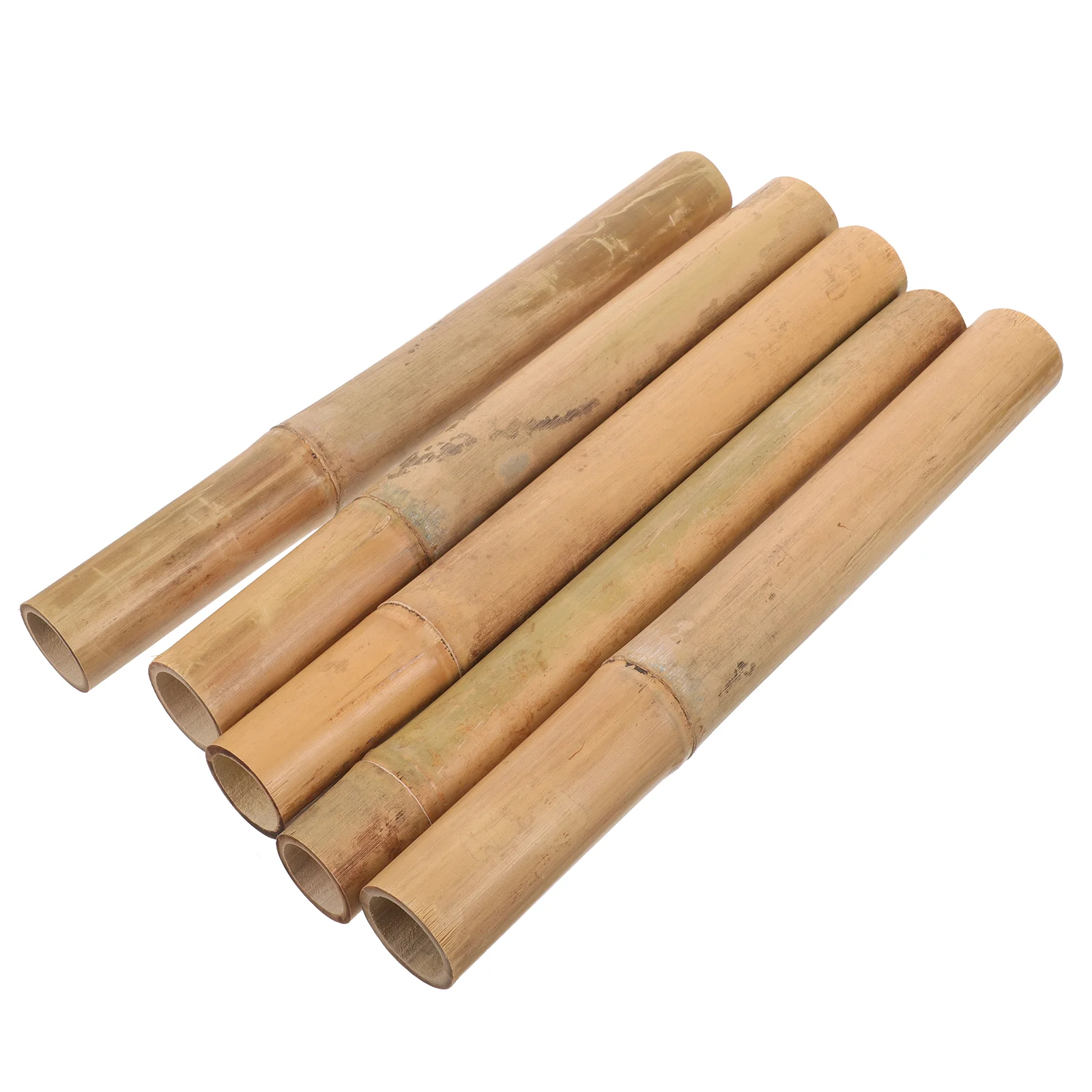 

5 Pcs Plant Sticks Support Indoor Plants for Outdoor Stakes Gardening Bamboo Tube Pole Poles