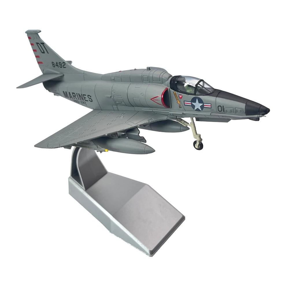 

1:72 United States Marine Corps A-4 Skyhawk Attack A4 Fighter Toy Aircraft Metal Plane Aircraft Model Children Gift Toy Ornament