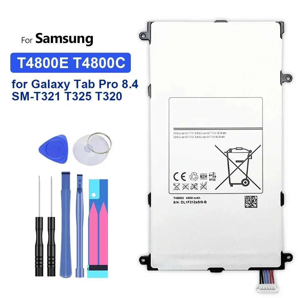 Сменный аккумулятор для Samsung Galaxy Tab Pro 8,4 дюйма, T4800U, T4800C, T4800E, 4800 мАч, T320, SM-T321, T325, T321 + Инструменты
Сменный аккумулятор для Samsung Galaxy Tab Pro 8,4 дюйма, T4800U, T4800C, T4800E, 4800 мАч, T320, SM-T321, T325, T321 + Инструменты